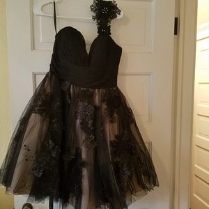 Black cocktail dress.